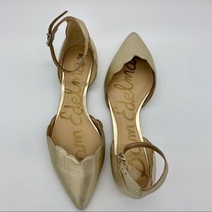 Sam Edelman Shoes - San Edelman Rowan gold flats 6.5 scalloped flats Sam Edelman Shoes - San Edelman Rowan gold flats 6.5 scalloped flats